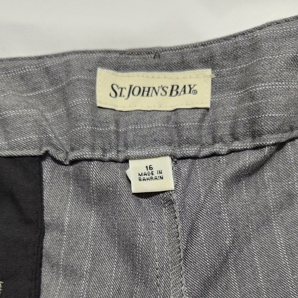 St. John's Bay Pants Woman Grey Size 16 - Picture 11 of 11